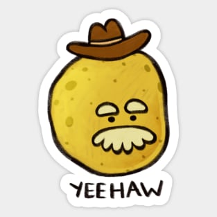 Cowboy potato Sticker